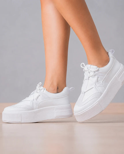Zapatillas Urbanas Mujer Rumania - Blanco Total