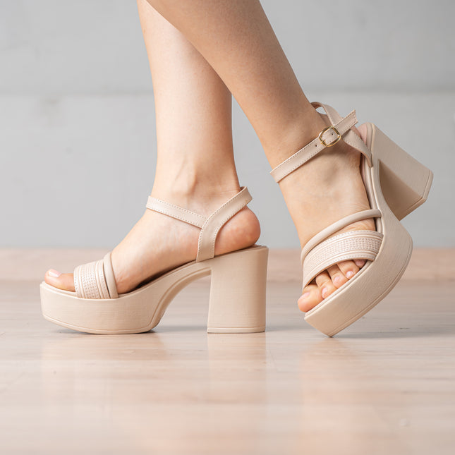 Sandalias de Vestir Mujer Perisich - Beige