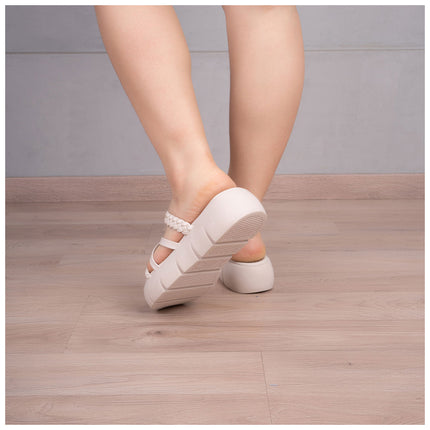 Sandalias Casuales Mujer Abuya - Beige