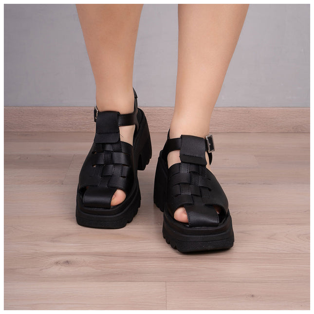 Sandalias Casuales Mujer Dakar - Negro