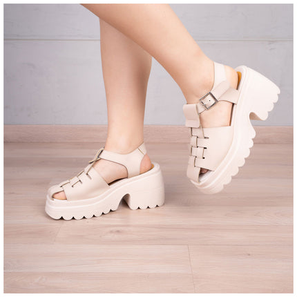 Sandalias Casuales Mujer Dakar - Nude