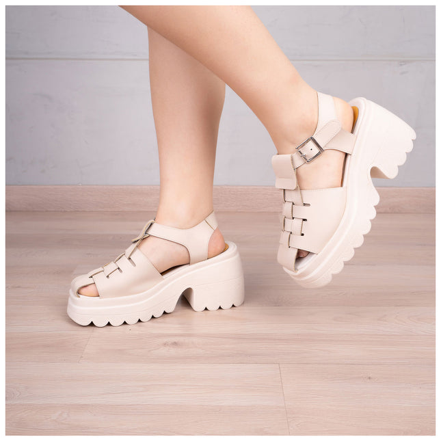 Sandalias Casuales Mujer Dakar - Nude