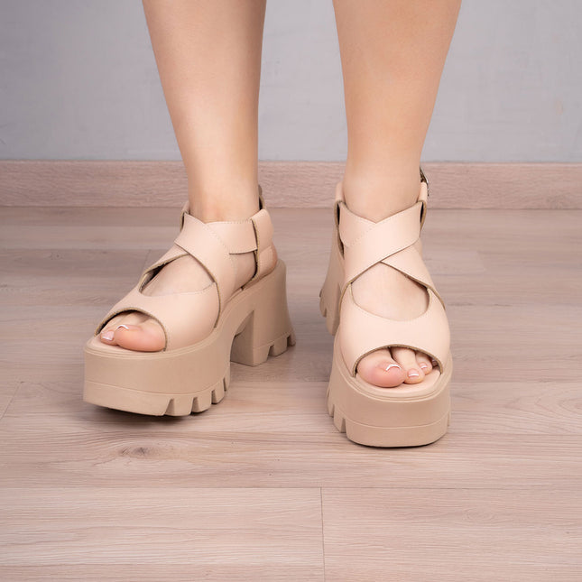 Sandalias Casuales Mujer Kampala - Nude