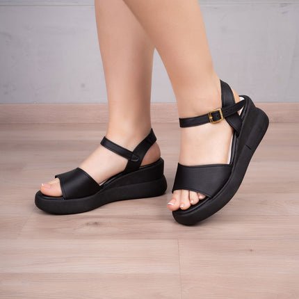Sandalias Casuales Mujer Liberia - Negro
