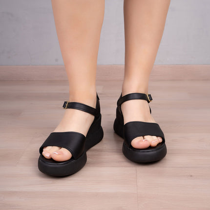 Sandalias Casuales Mujer Liberia - Negro