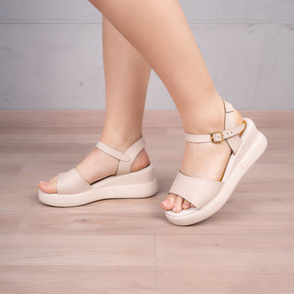 Sandalias Casuales Mujer Liberia - Nude