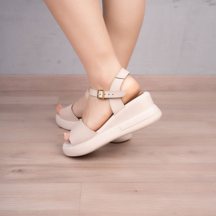 Sandalias Casuales Mujer Liberia - Nude