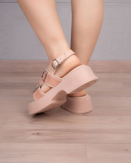 Sandalias Casuales Mujer Tripoli - Nude