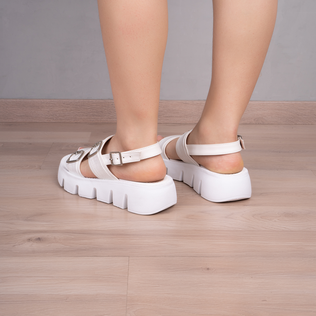 Sandalias Casuales Mujer Tripoli - Perla