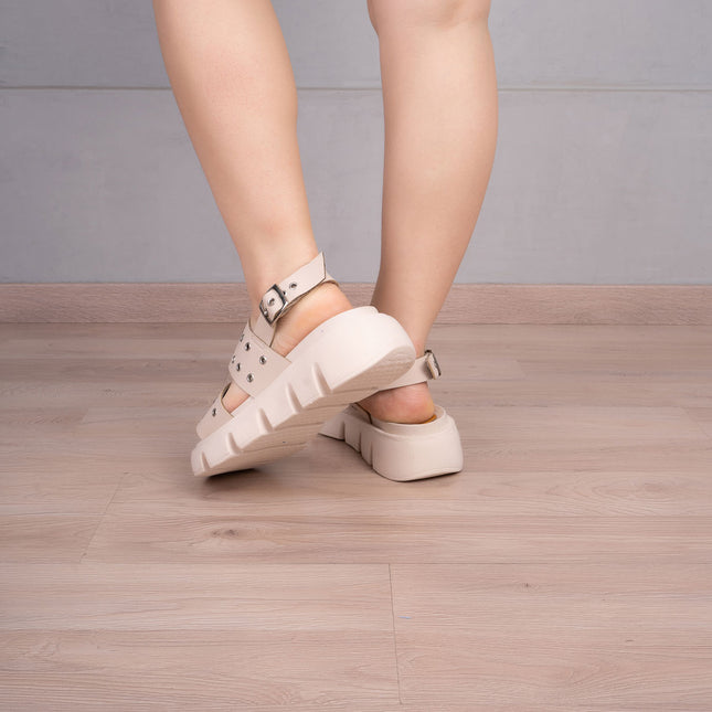 Sandalias Casuales Mujer Yuba - Nude