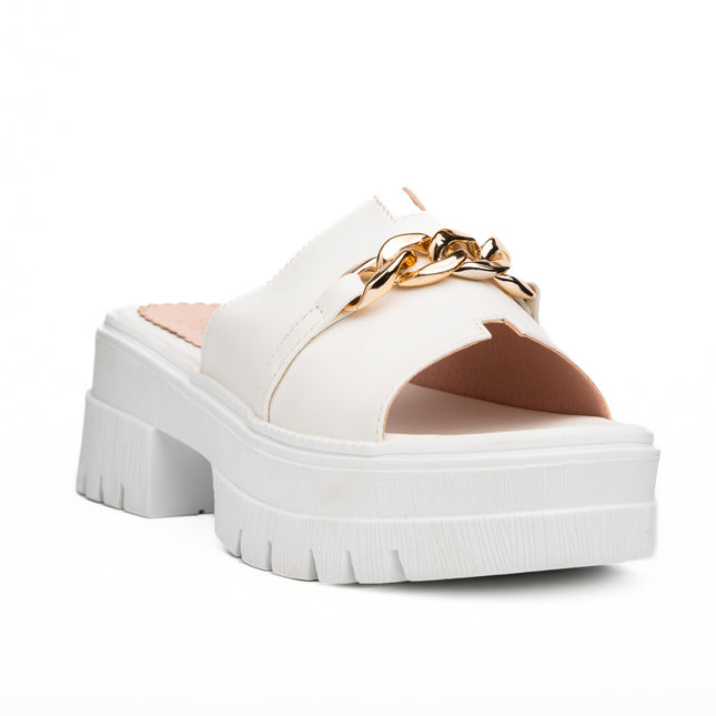 Sandalias Casuales Mujer Abu Dabi - Blanco