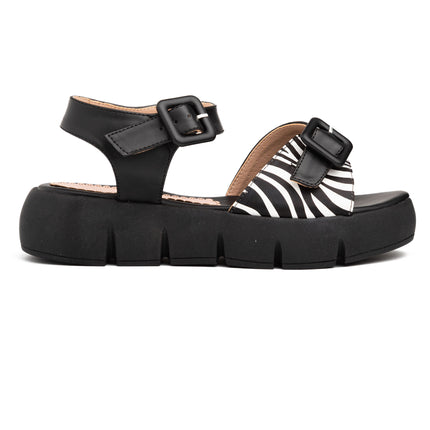 Sandalias Casuales Mujer Acra - Negro