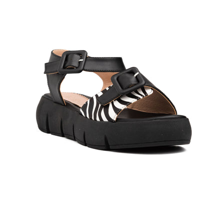 Sandalias Casuales Mujer Acra - Negro