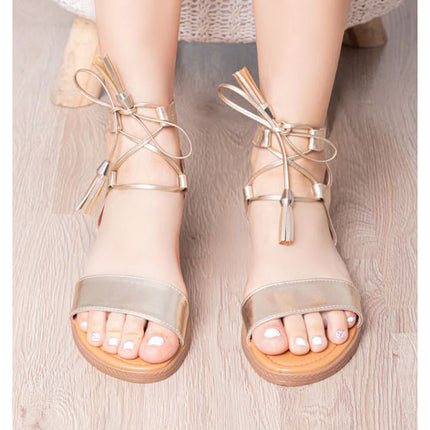Sandalias Casuales Mujer Adis - Dorado
