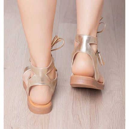 Sandalias Casuales Mujer Adis - Dorado