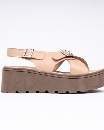 Sandalias Casuales Mujer Alesio - Beige