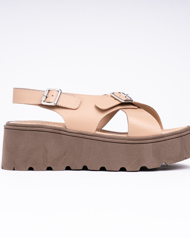 Sandalias Casuales Mujer Alesio - Beige