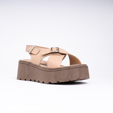 Sandalias Casuales Mujer Alesio - Beige