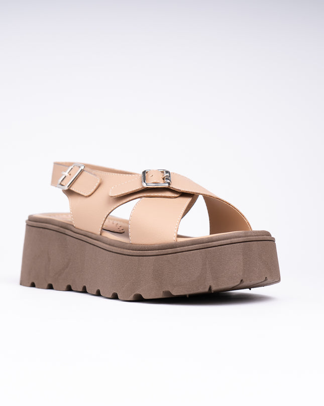 Sandalias Casuales Mujer Alesio - Beige