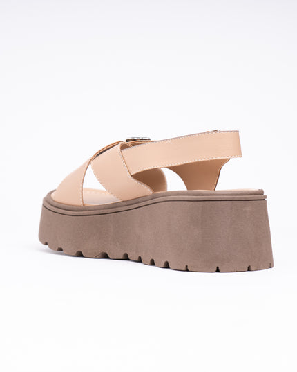 Sandalias Casuales Mujer Alesio - Beige