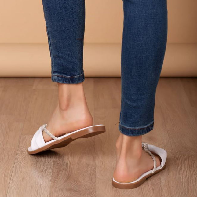 Sandalias Casuales Mujer Antofa - Blanco