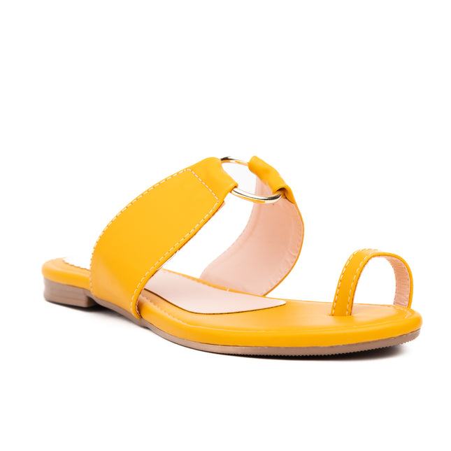 Sandalias Casuales Mujer Aro - Amarillo