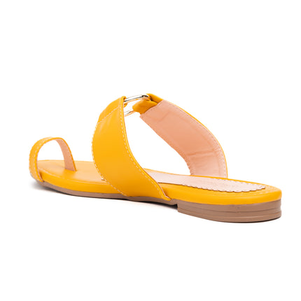Sandalias Casuales Mujer Aro - Amarillo