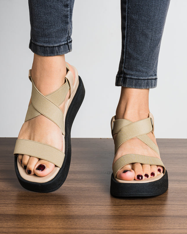 Sandalias Casuales Mujer Beauty - Beige