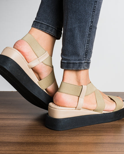 Sandalias Casuales Mujer Beauty - Beige