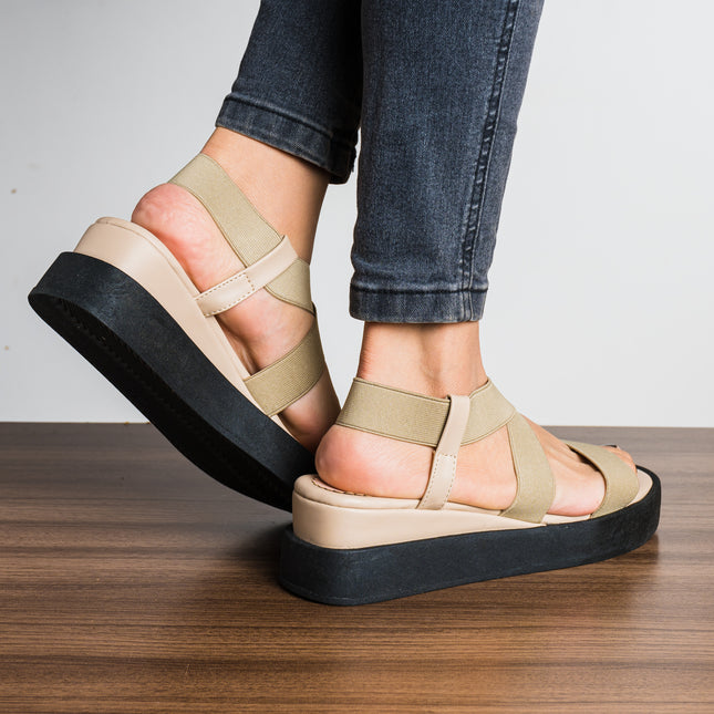 Sandalias Casuales Mujer Beauty - Beige