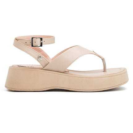 Sandalias Casuales Mujer Belvet - Beige