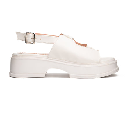 Sandalias Casuales Mujer Brakzon - Blanco
