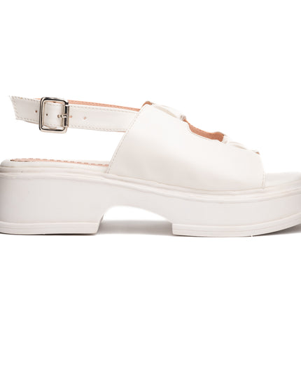 Sandalias Casuales Mujer Brakzon - Blanco