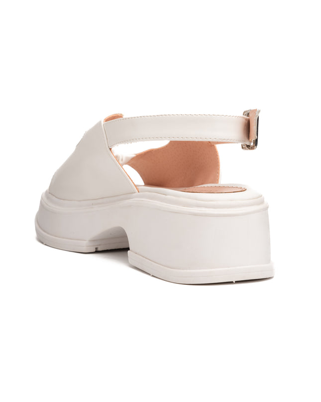 Sandalias Casuales Mujer Brakzon - Blanco