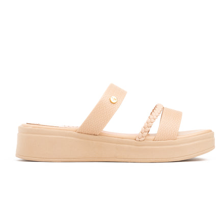 Sandalias Casuales Mujer Briceyda - Beige