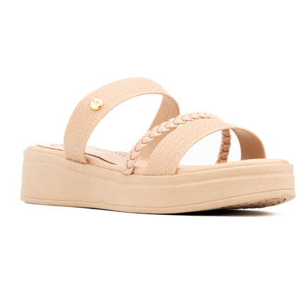 Sandalias Casuales Mujer Briceyda - Beige