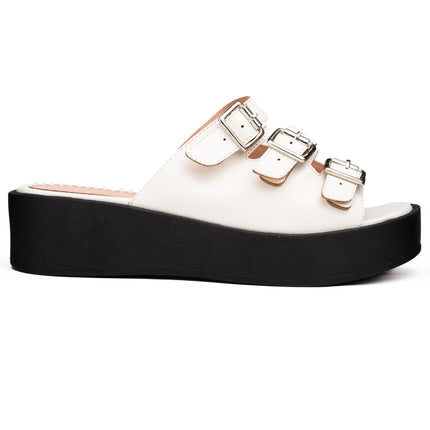 Sandalias Casuales Mujer Calama - Blanco