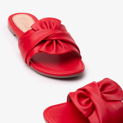 Sandalias Casuales Mujer Canton - Rojo