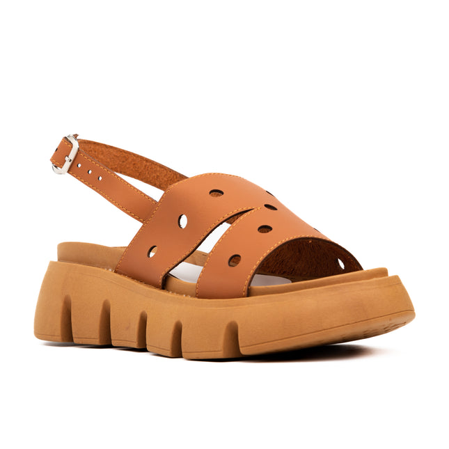 Sandalias Casuales Mujer Cartago - Camel