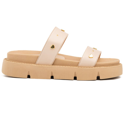 Sandalias Casuales Mujer Cuore - Beige