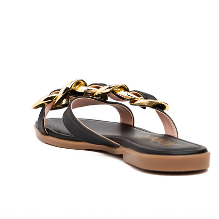Sandalias Casuales Mujer Delmas - Negro