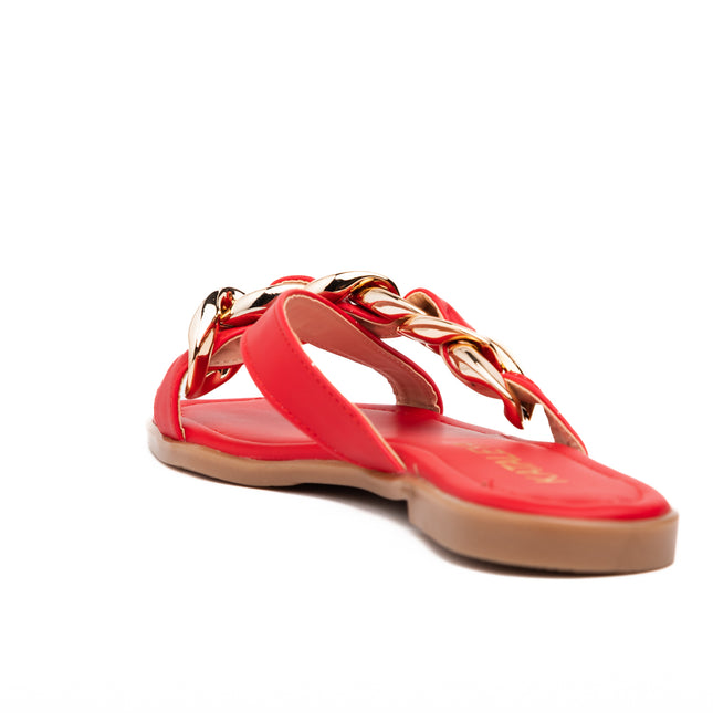 Sandalias Casuales Mujer Delmas - Rojo