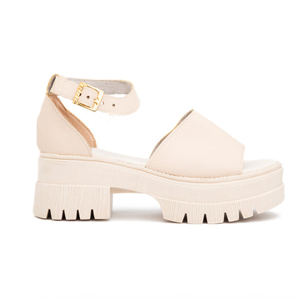 Sandalias Casuales Mujer Dijon - Beige