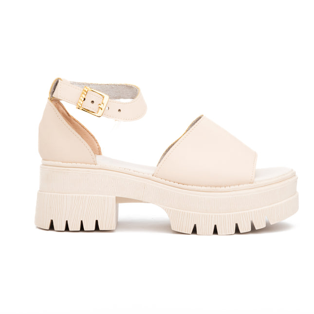 Sandalias Casuales Mujer Dijon - Beige