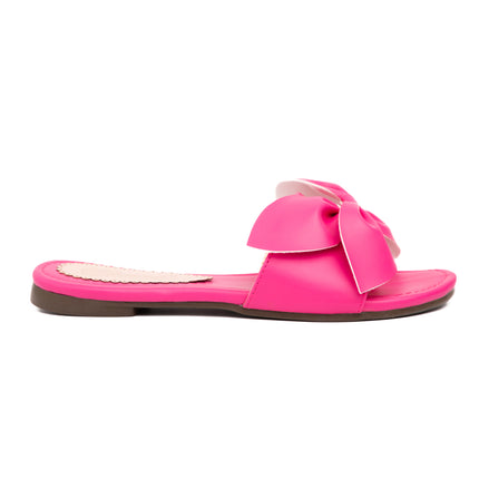 Sandalias Casuales Mujer Flor - Fucsia
