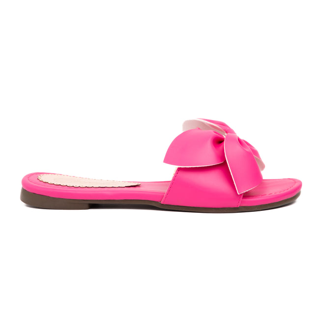 Sandalias Casuales Mujer Flor - Fucsia