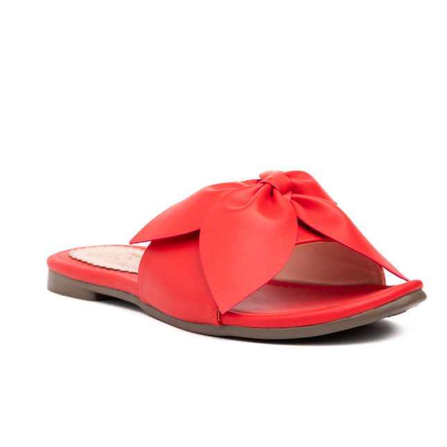 Sandalias Casuales Mujer Flor - Rojo