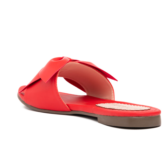 Sandalias Casuales Mujer Flor - Rojo