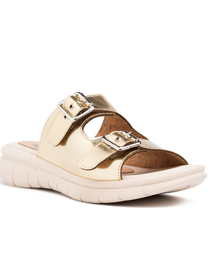 Sandalias Casuales Mujer Glitz - Dorado