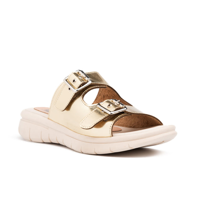 Sandalias Casuales Mujer Glitz - Dorado